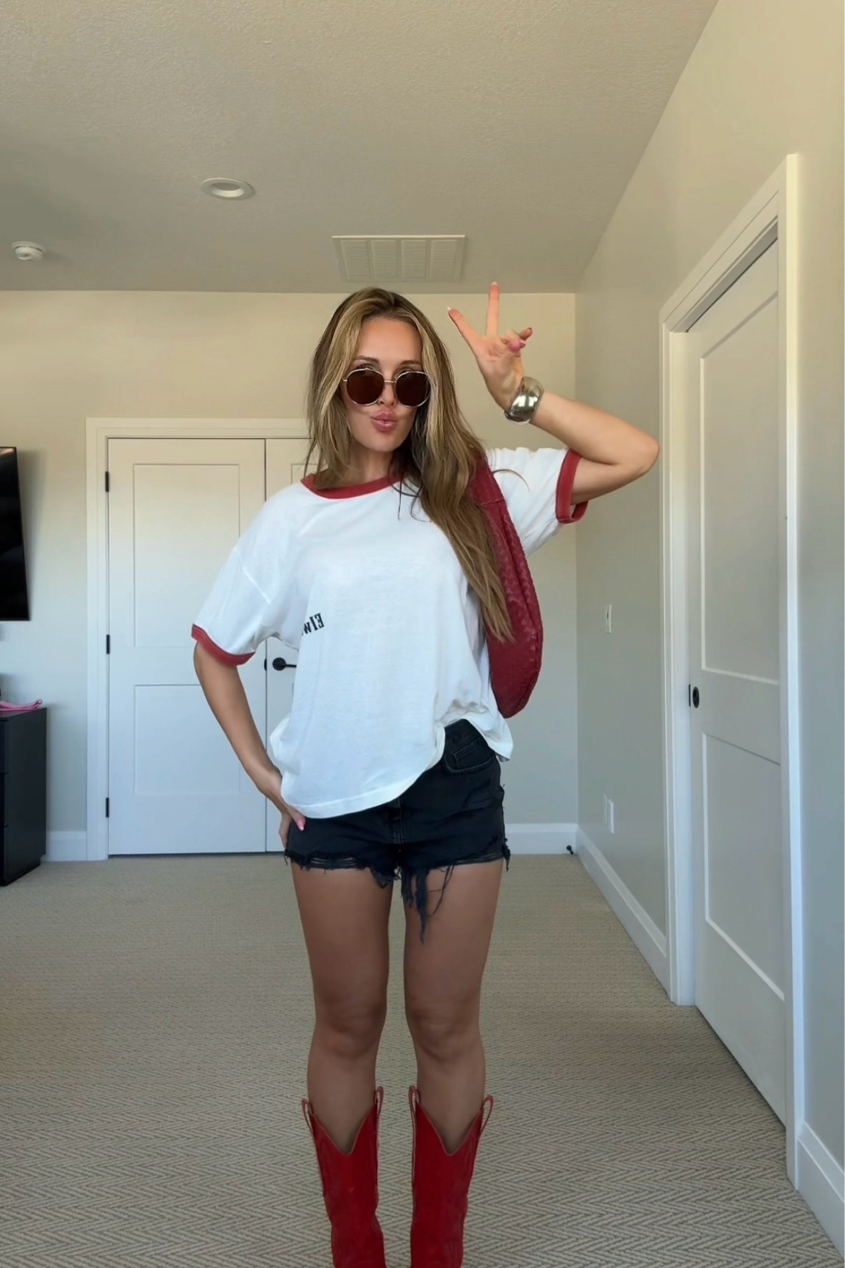 shorts are Zara. wearing a small in the shirt ❤️🎱🍒♣️