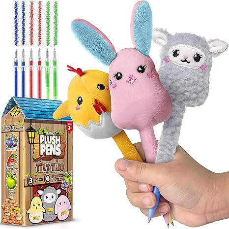 BUNMO Easter Gifts for Kids - Easter Pens - Cute Pens w/Soft Grip & 6 Colorful Refills - Gifts fo... | Amazon (US)