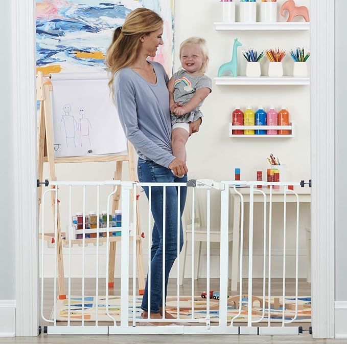 Regalo 56-Inch Extra WideSpan Walk Through Baby Gate, Includes 4-Inch, 8-Inch and 12-Inch Extensi... | Amazon (US)