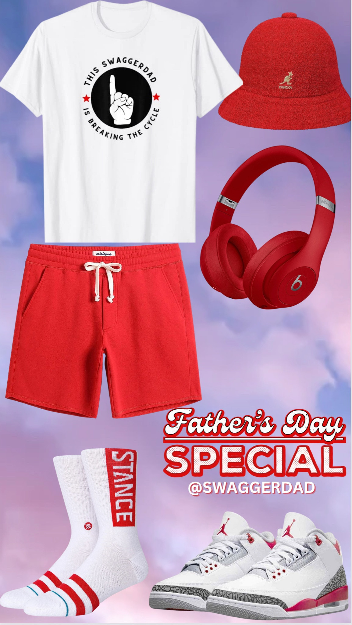 TBT-we’re 10 days away from Fathers Day😎🔥🙌🏽.. Keep your dad fresh to death with our pick of the day🔥🔥SwaggerDad Classic T-shirt, Ted Kangol Hat, Beats by Dre headphones,Stance Socks, Red Shorts!♥️

#LTKfamily #LTKFind #LTKGiftGuide