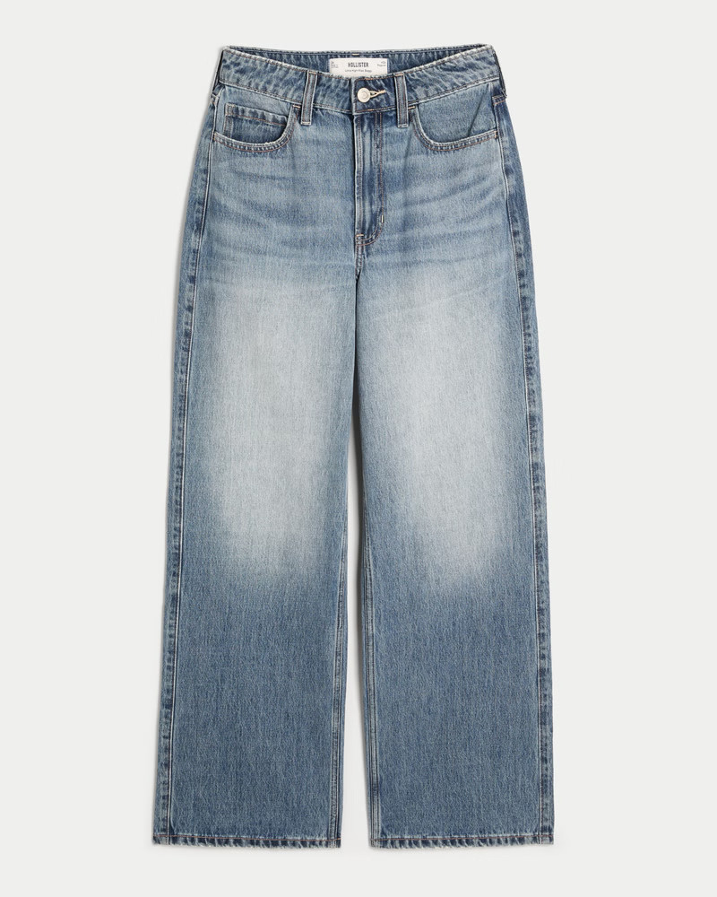 Women's Ultra High-Rise Light Wash Baggy Jeans from Hollister | Hollister (US)