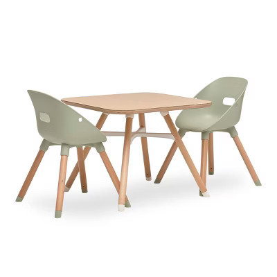 Lalo 3pc Table and Chairs Set - Natural/Sage | Target
