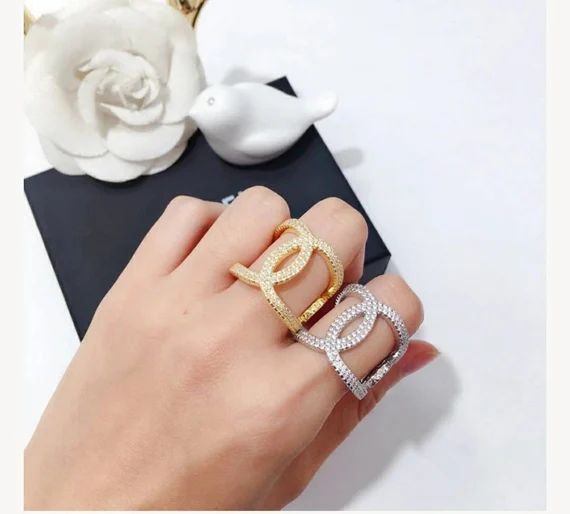 Adjustable designer Inspired rings!! | Etsy (US)