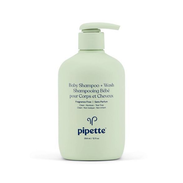 Pipette Baby Shampoo/Wash Fragrance Free - 12 fl oz | Target