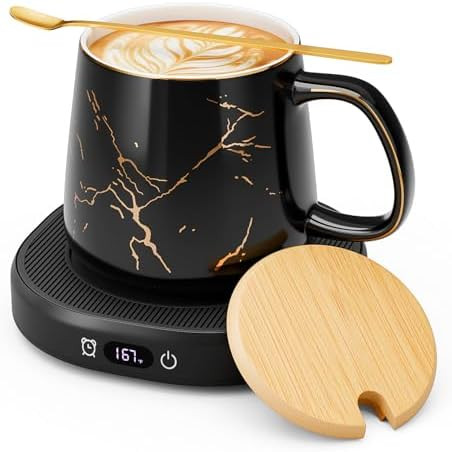Coffee Mug Warmer & You are Awesome Mug Set, Electric Cup Warmer with Auto Shut Off, 4 Temperatur... | Amazon (US)