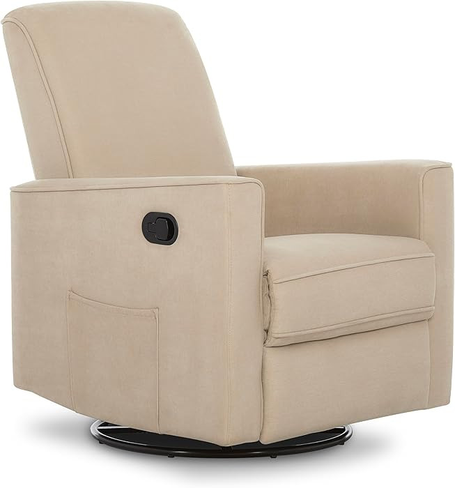Evolur Raleigh Upholstered Manual Glider Recliner– Rocking & 360° Swivel with Smooth Glide –... | Amazon (US)