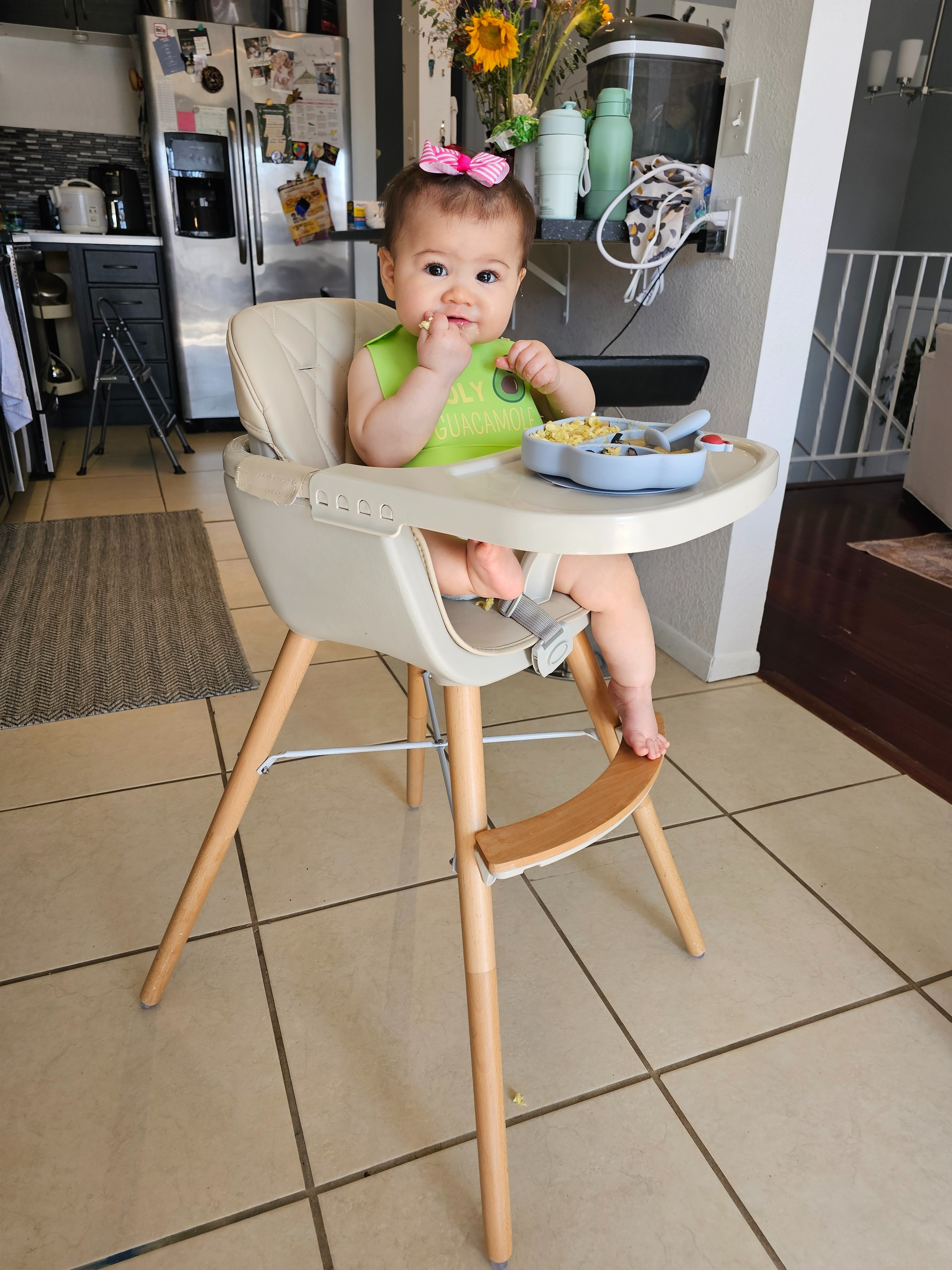 3-in-1 wooden highchair, baby highchair with adjustable legs, dishwasher-safe tray, sleek hardwood & premium PU cushion, beige

#LTKfoodie #LTKBaby #LTKKids