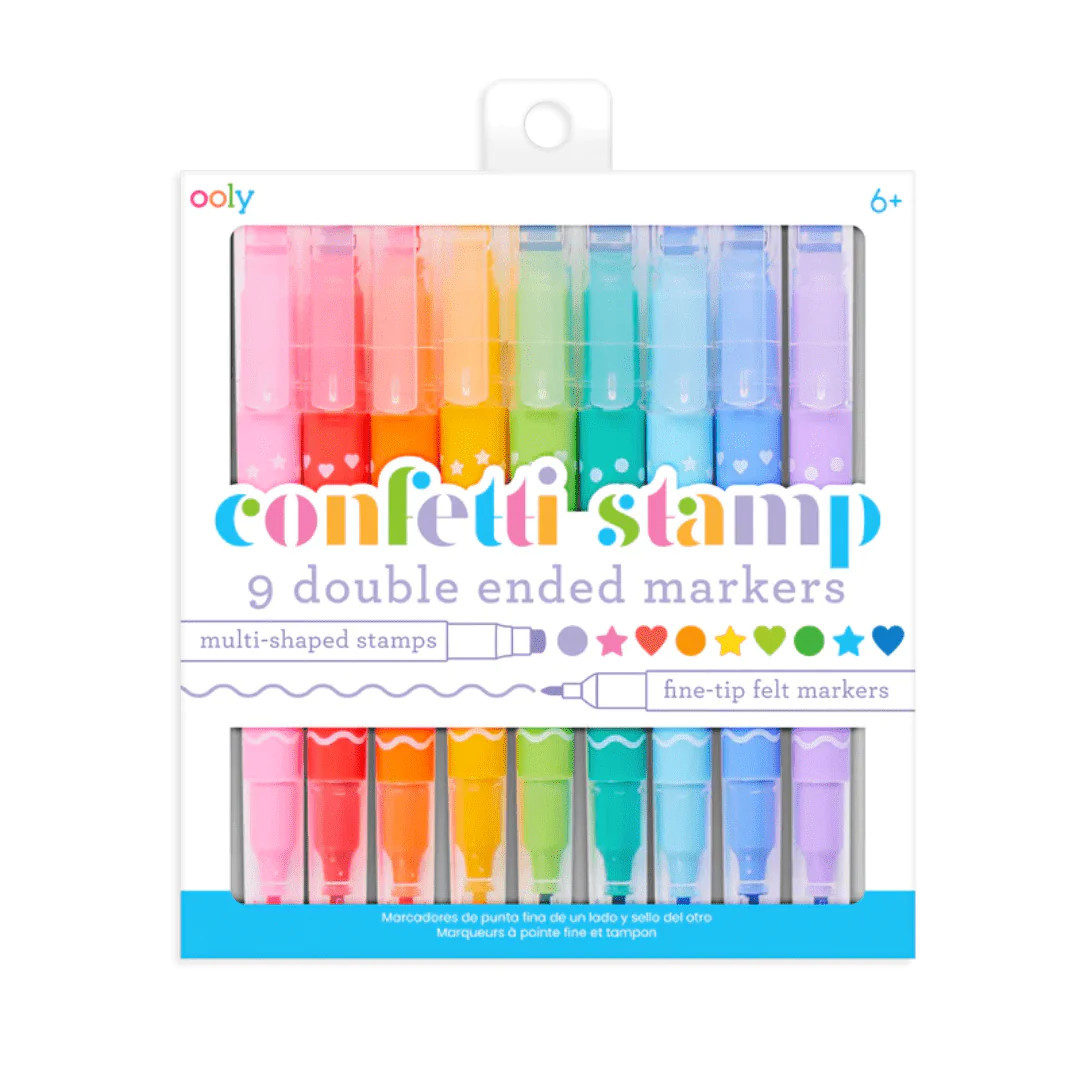 confetti stamp double ended markers | Ellifox