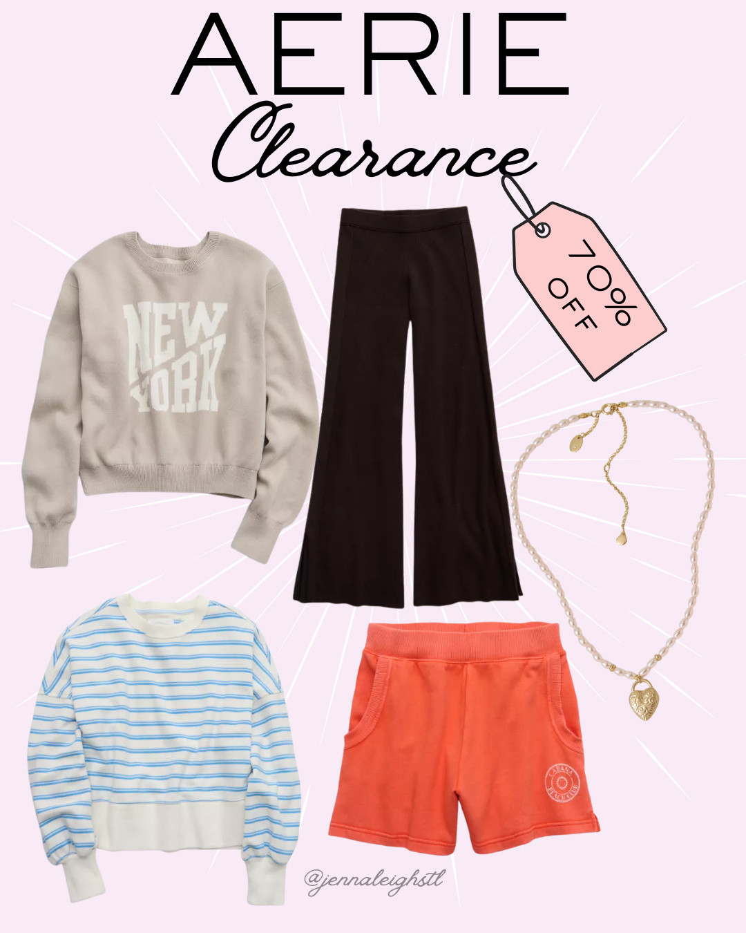 So many good finds in the Aerie clearance section right now. Up to 70% off and tons of sizes still available, which is rare for deals this good. 

 #LTKActive #LTKSaleAlert #LTKMidsize