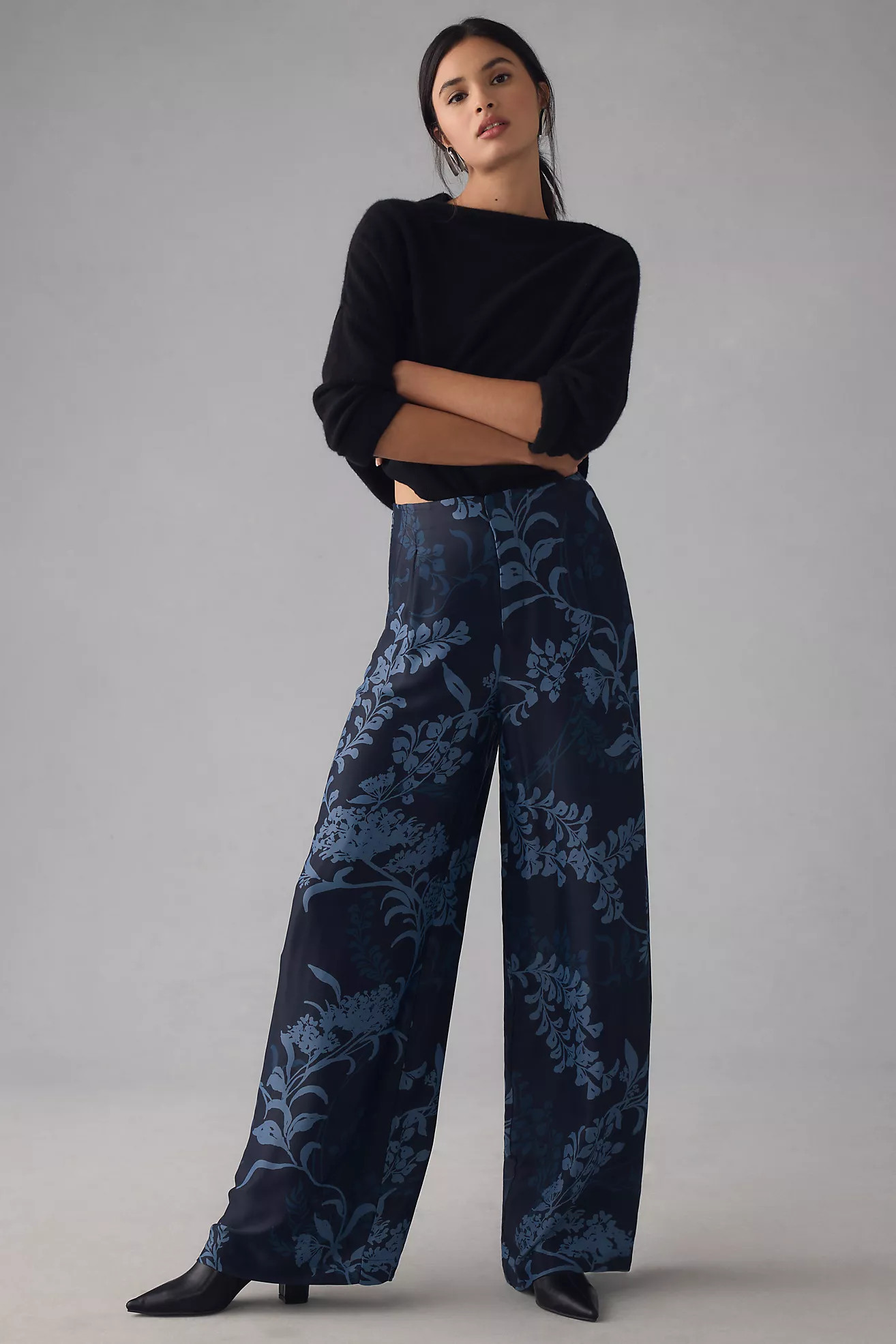 By Anthropologie Silky High-Rise Pants | Anthropologie (US)