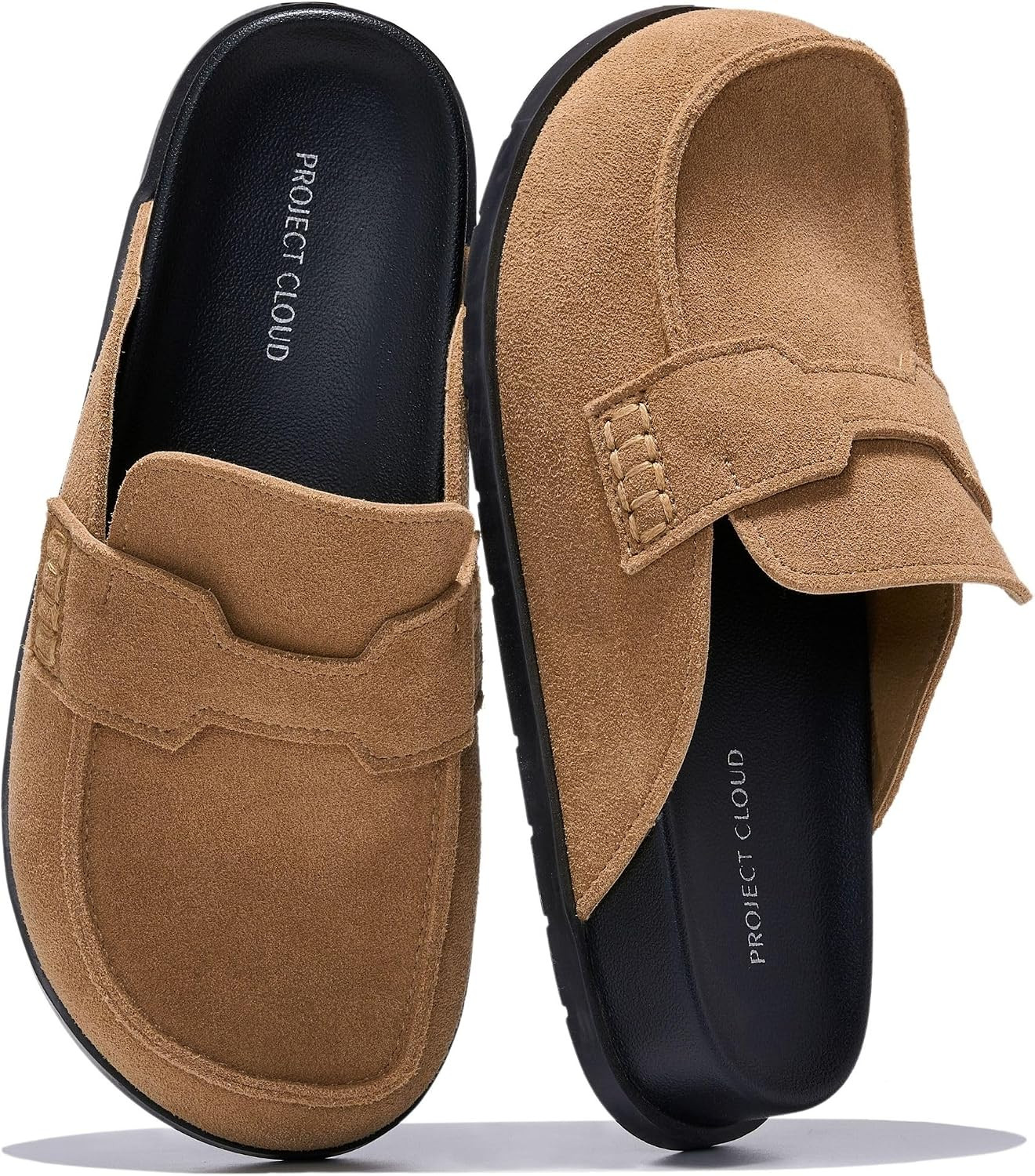 Project Cloud 100% Genuine Leather Slip-On Womens Clogs Mules for Women | Amazon (US)