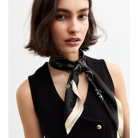 Black Paisley Print Satin Scarf New Look | New Look (UK)