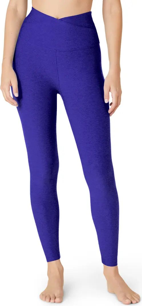 At Your Leisure Space Dye High Waist Midi Leggings | Nordstrom