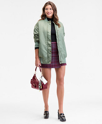 Women's Oversized Bomber Jacket, Macy's Exclusive | Macy's
