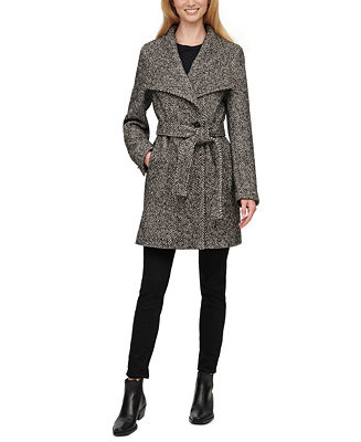 Asymmetrical Belted Wrap Coat, Created for Macy's | Macys (US)