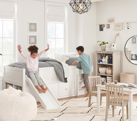 Catalina Low Slide Loft Bed | Pottery Barn Kids