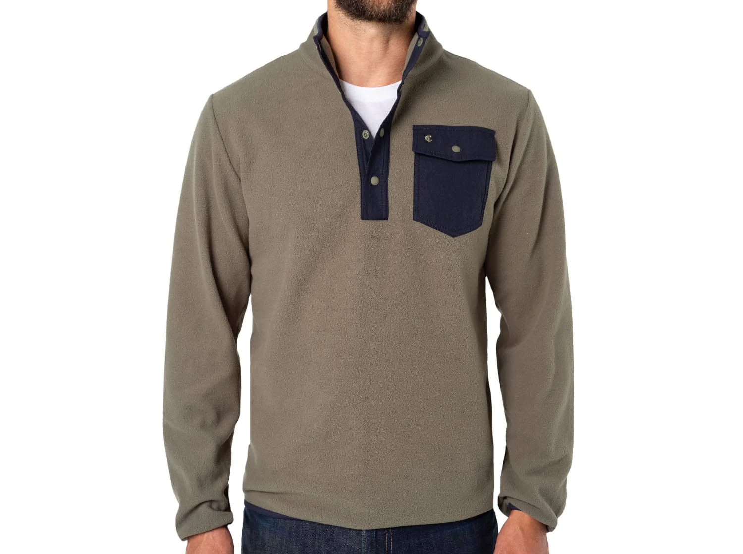 Snap Fleece Pullover - Palm | Criquet Apparel