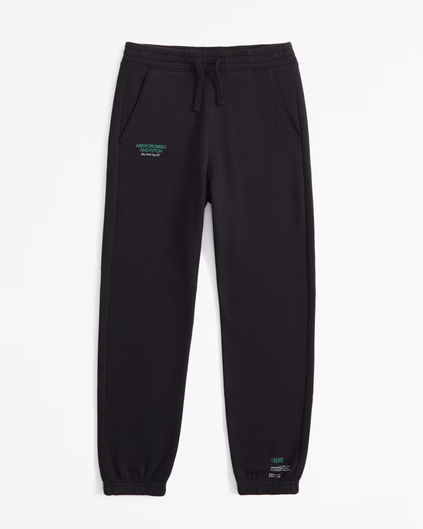 multi logo joggers | Abercrombie & Fitch (US)
