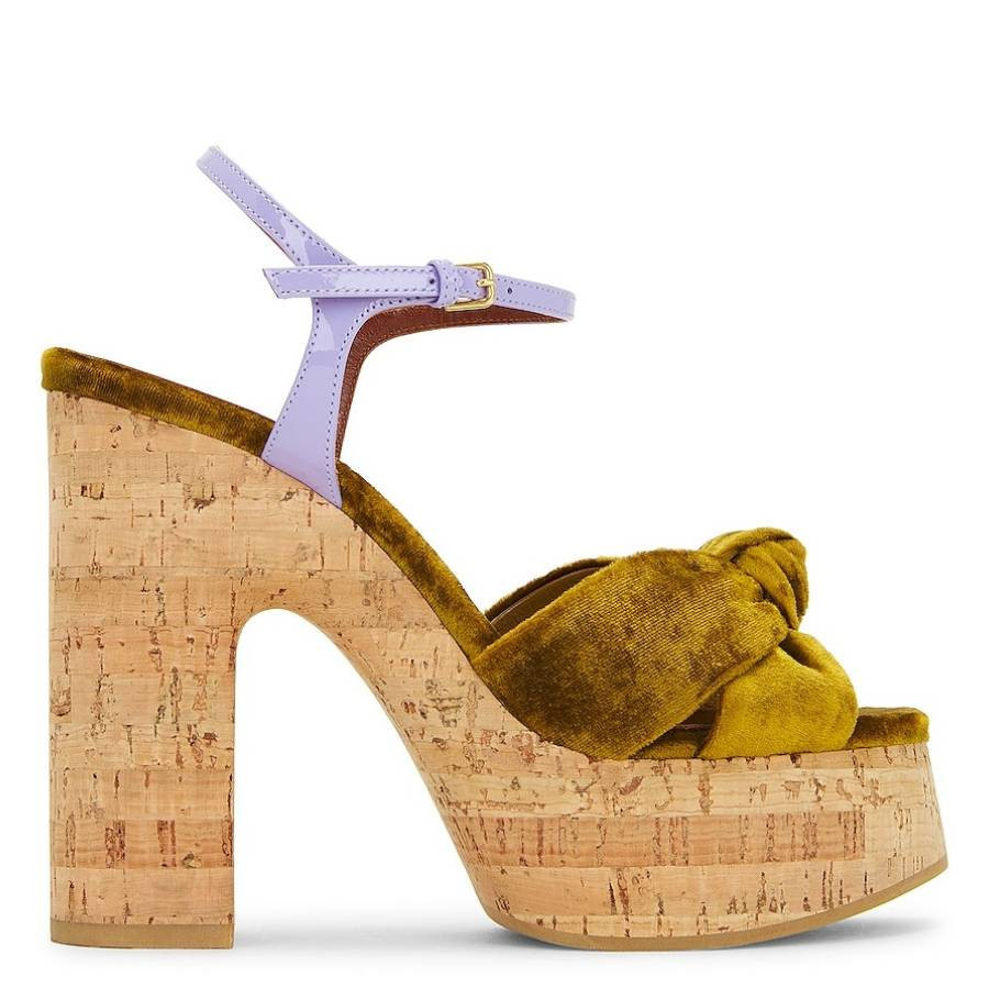 Saint Laurent Bianca Platform Sandals, Brand Size 37 ( US Size 7 ) | Jomashop.com & JomaDeals.com