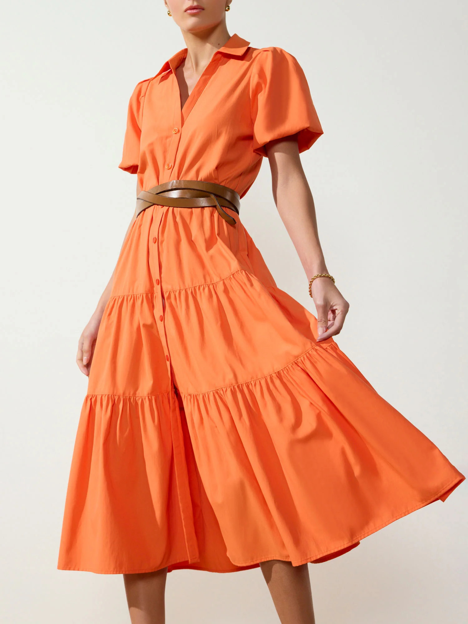 Brochu Walker | Women's Havana Dress in Tangerine | Brochu Walker