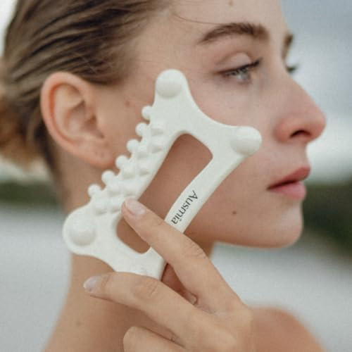 Face & Body Ceramic GUA SHA Tool, Gua Sha Facial Tools, Body Guasha Board, Lymphatic Drainage Guasha Massage Tool, Face Lift, Muscle Relief Body Massager | Amazon (US)