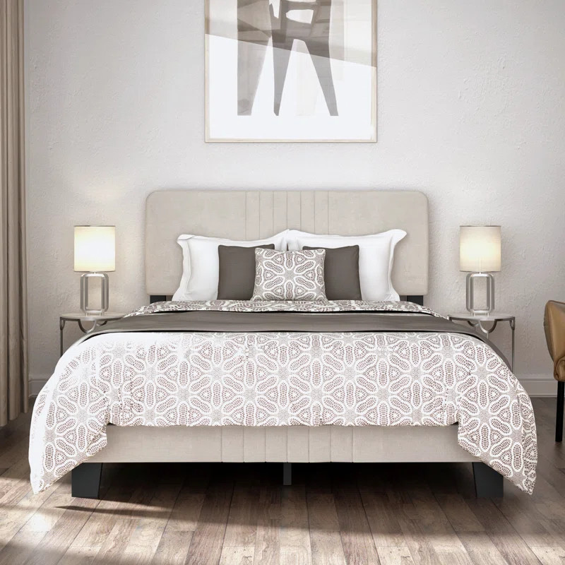 Bauxite Queen Upholstered Low Profile Standard Bed | Wayfair North America