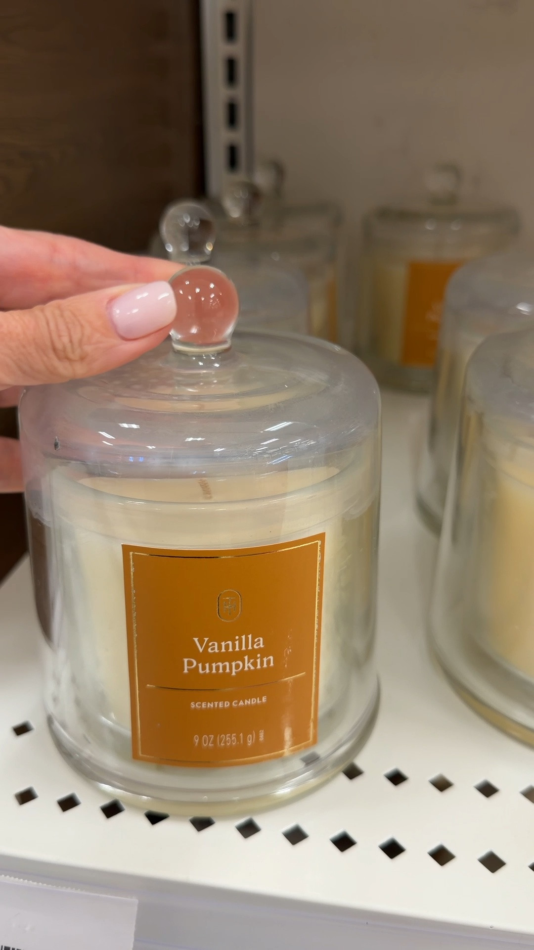 Fall candle. This one smelled really good and I loved the cloche design. It also comes in a pumpkin shape

#LTKHome