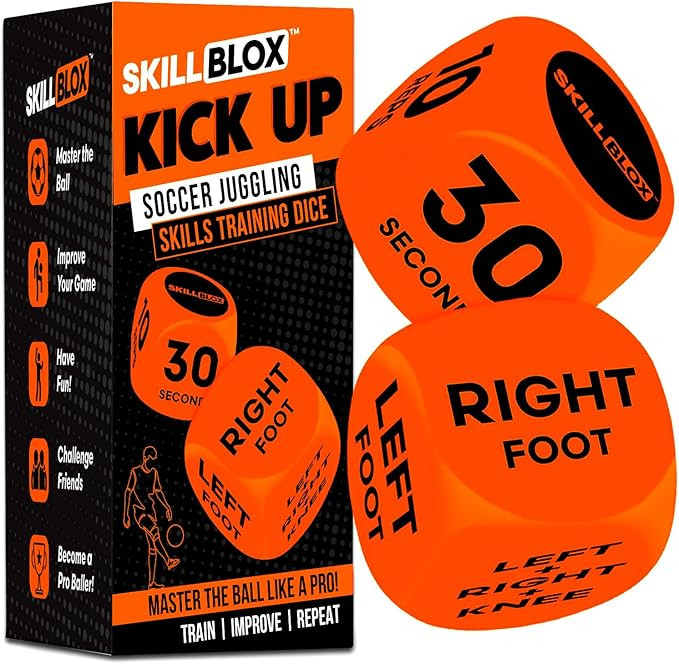 Soccer Kick Up Training Dice (2 pcs) - Soccer Gifts for Boys 8-12 Juggling Skills Game - Training... | Amazon (US)