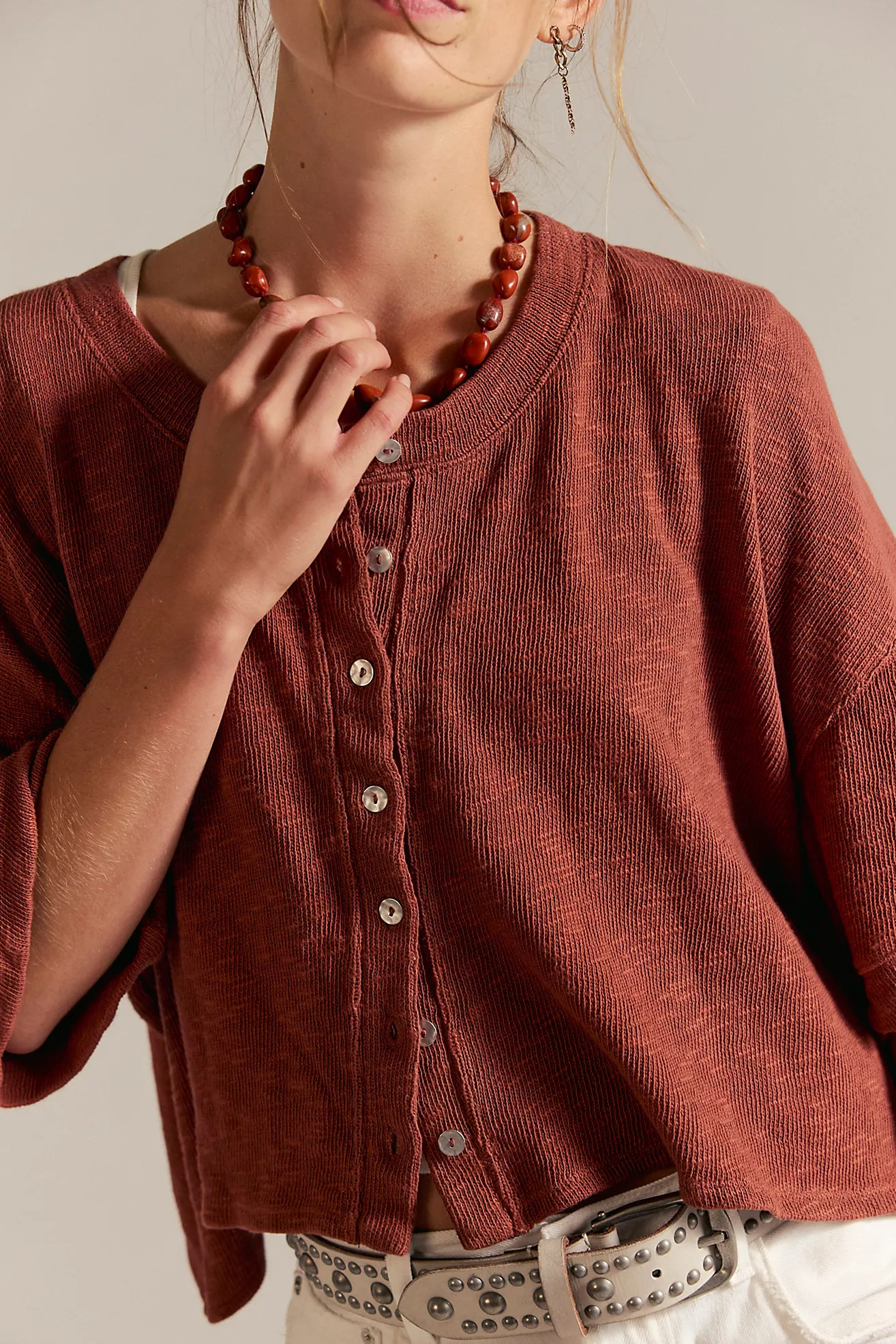 We The Free Flashback Cardi Tee | Free People (Global - UK&FR Excluded)