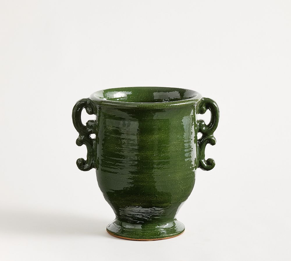 Ceramic Ornate Handled Vase | Pottery Barn (US)