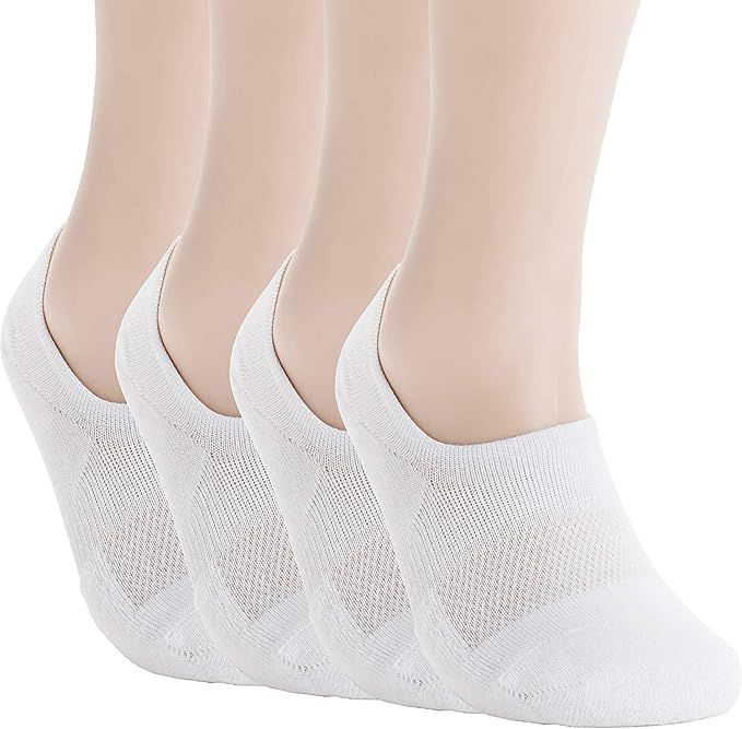Pro Mountain No Show Socks For Women Cotton Cushion Footies Liner S M L XL | Amazon (US)