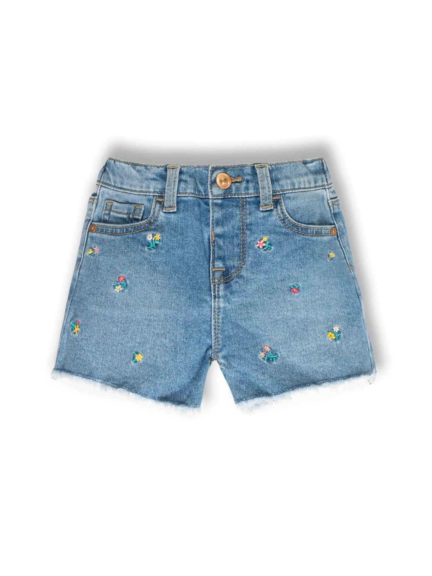 Wonder Nation Toddler Girl Denim Short, Sizes 12 Months - 5T | Walmart (US)