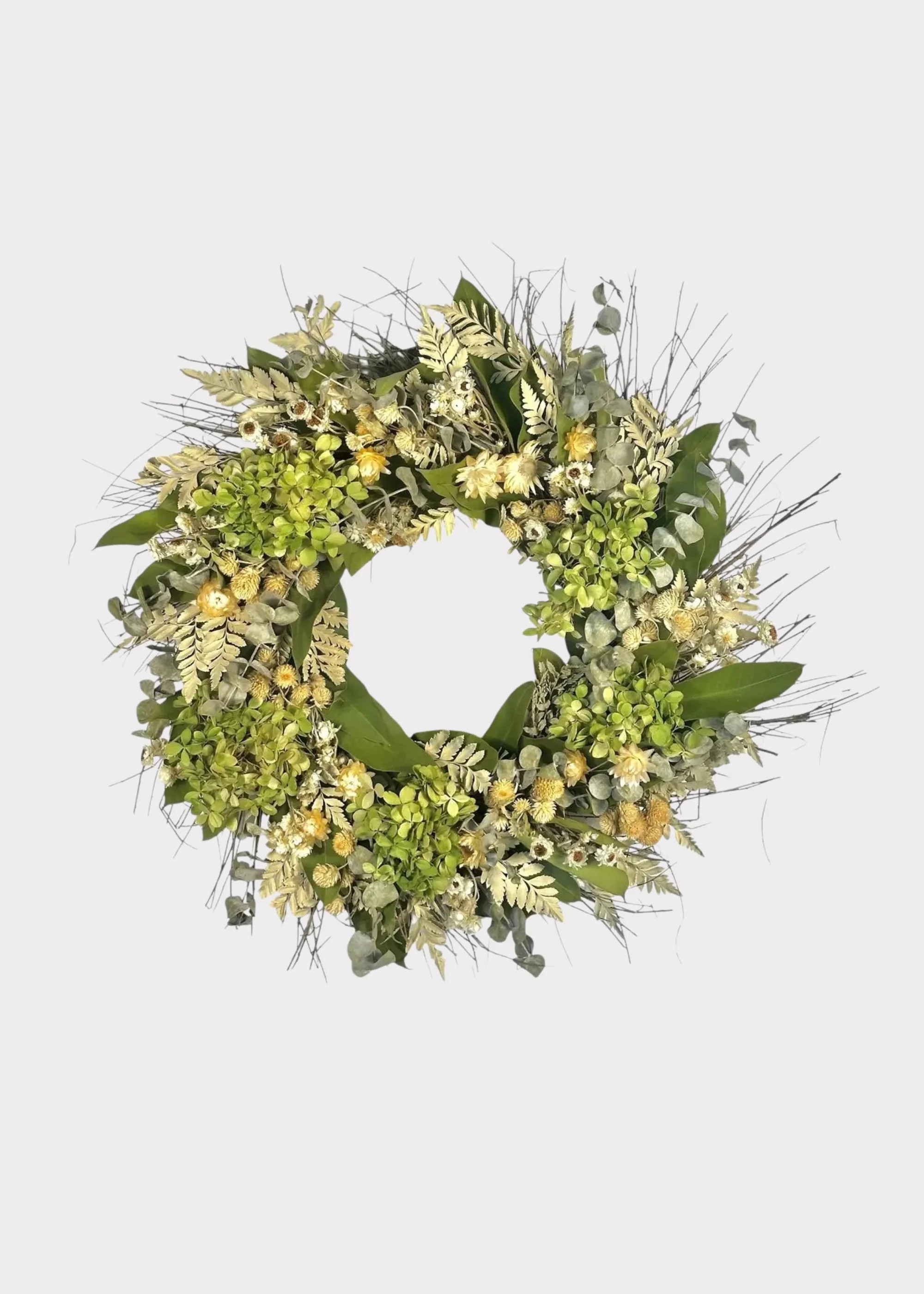 Dried Hydrangea Wreath | Natural Floral Wreaths | Afloral | Afloral
