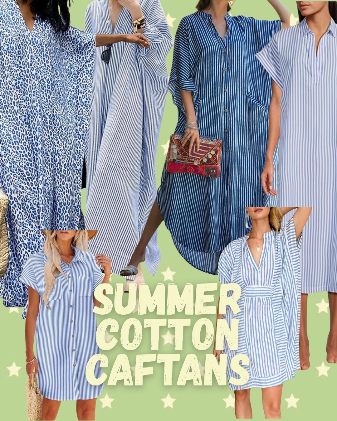 Cotton caftans- my favorite thing to wear to stay cool and comfy in the heat of the summer! 

#LTKStyleTip #LTKMidsize #LTKSeasonal