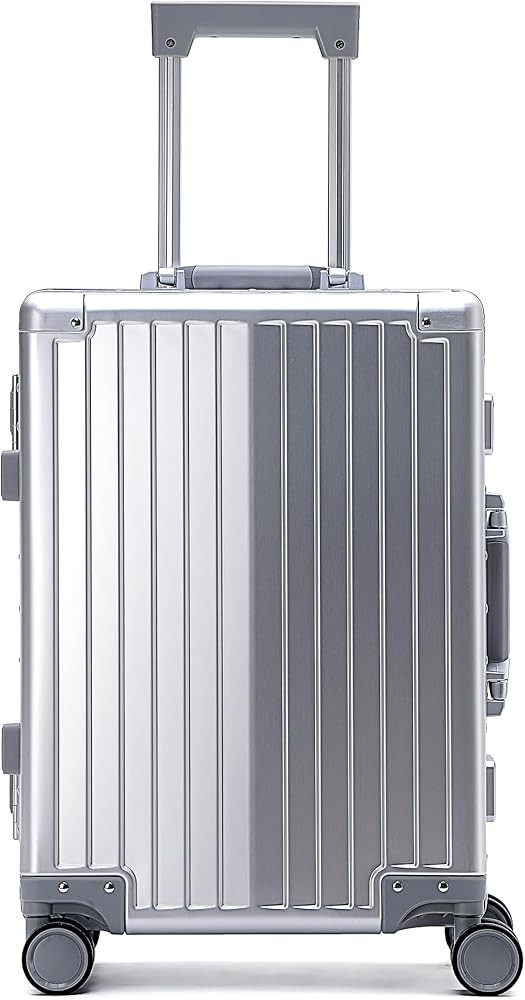 Simcat All Aluminum 20 inch Carry-On Luggage Airline Approved Lightweight Suitcase with TSA Lock ... | Amazon (UK)