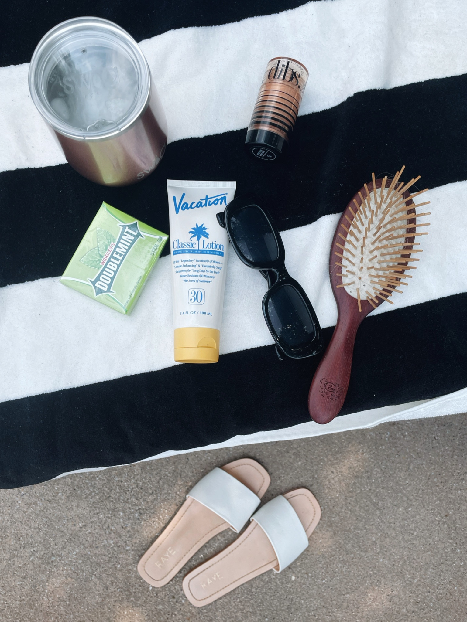 Pool bag! What’s inside! Follow @hollyjoannew for style and beauty! Glad you’re here! Xx 

#LTKbeauty #LTKswim #LTKtravel