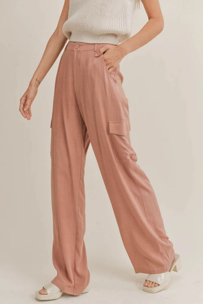 Erica Wide Leg Pant - Clay | Petal & Pup (US)
