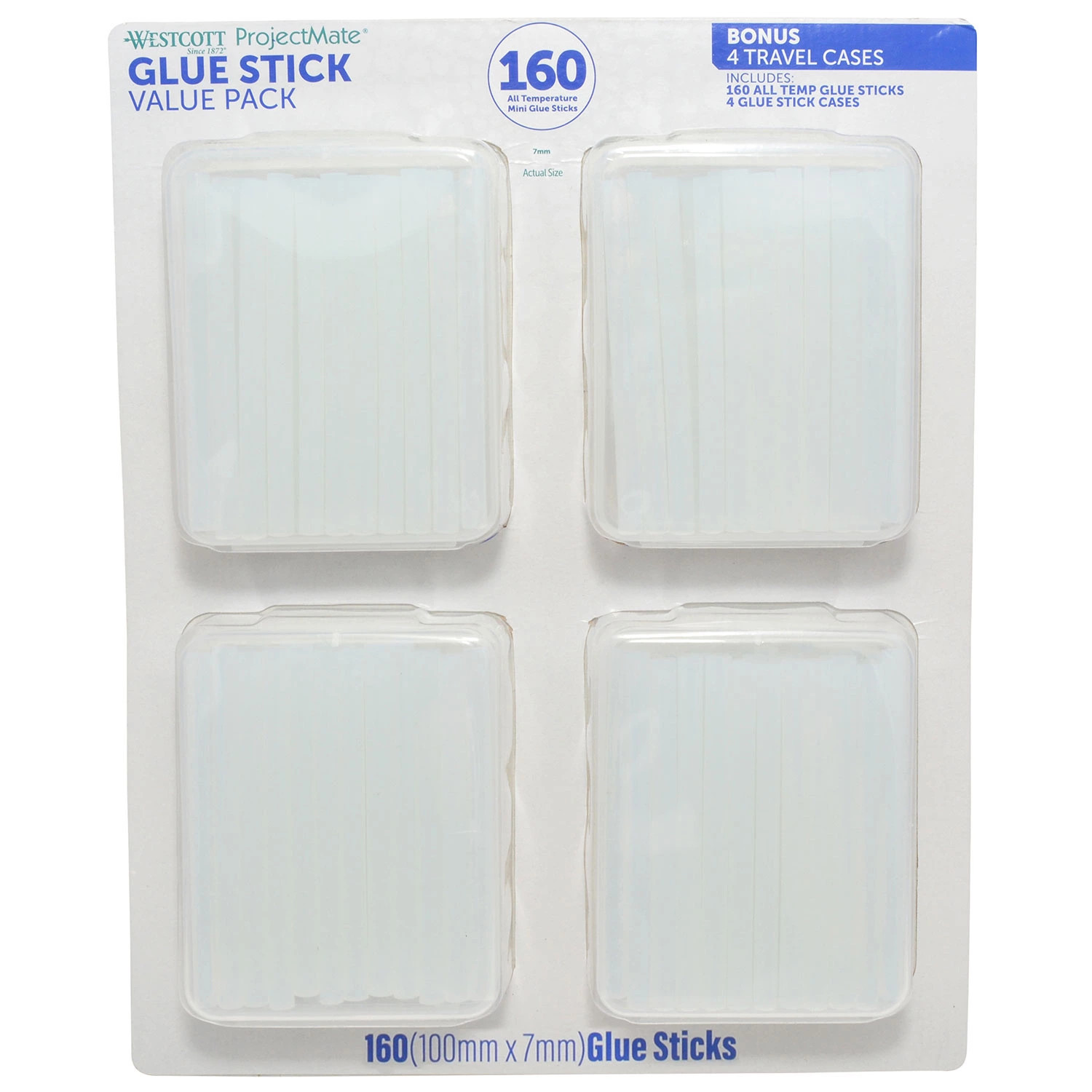 Westcott 160 Count Glue Sticks with 4 Storage Cases | Sam's Club