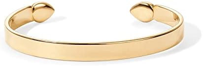 PAVOI 14K Gold Plated Stainless Steel Bangle Bracelets for Women | Inspirational Engraved Adjusta... | Amazon (US)