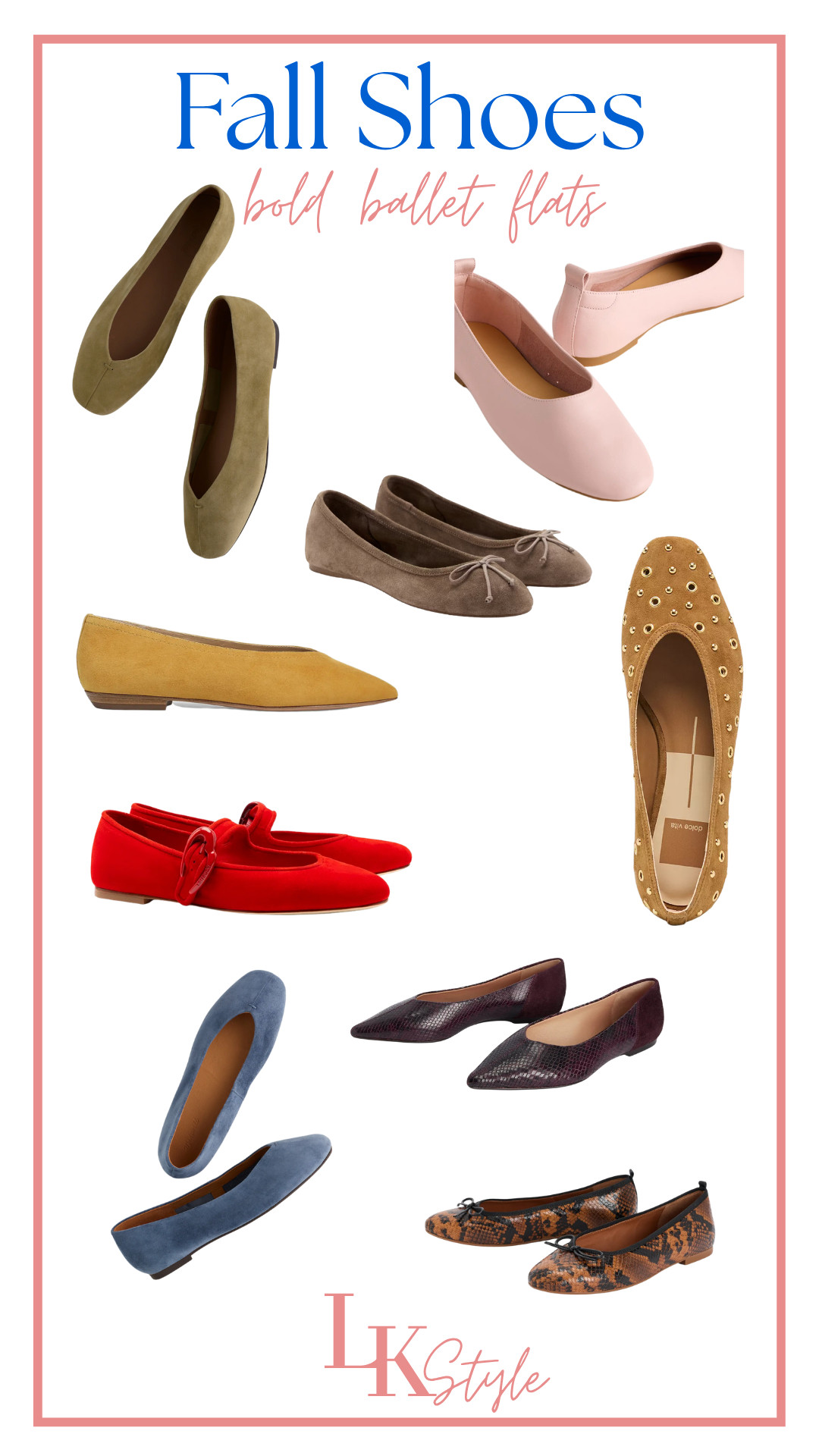 Cute ballet flats in bold colors, fun embellishments, suede and snakeskin are what I'm loving for fall.  Not only are ballet flats chic but they are comfortable!  Here are a few of my favorites currently in my cart!! 

 #LTKSeasonal #LTKOver40 #LTKPetite