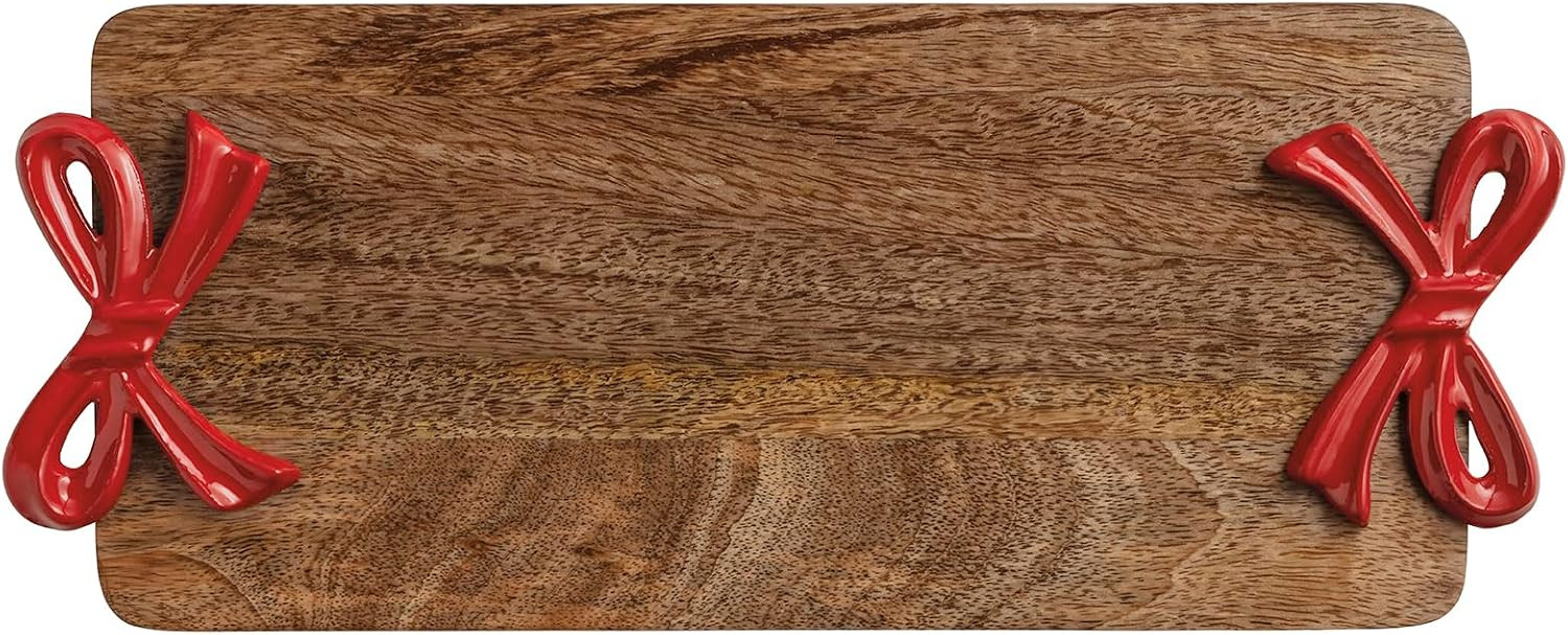 Mud Pie Christmas Red Bow Board | Amazon (US)