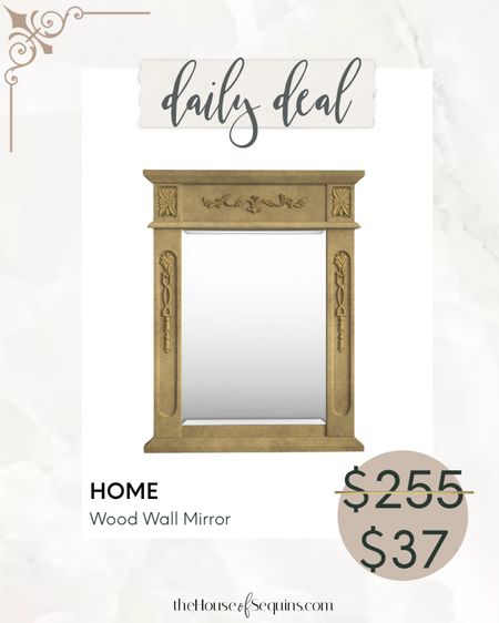 Shop 85% OFF this wood wall mirror! 