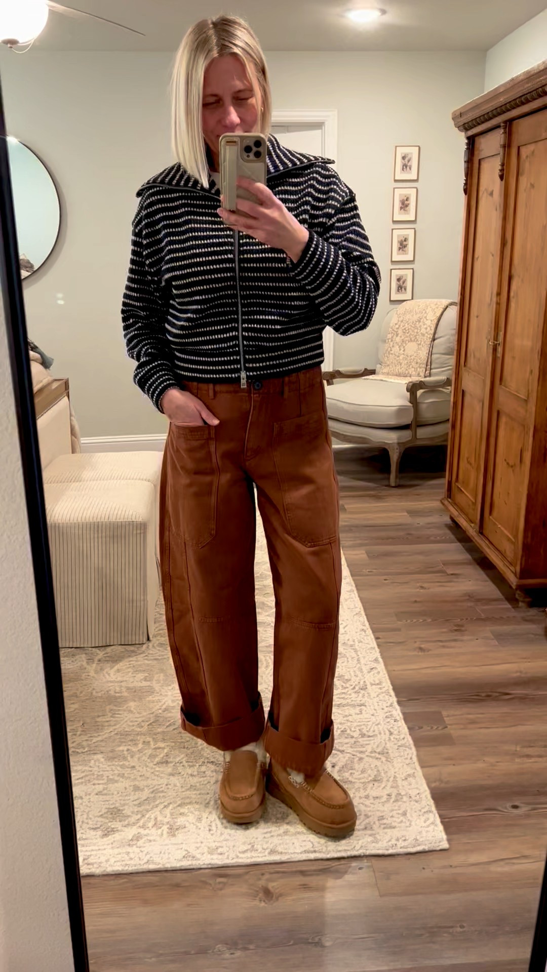 On sale ME+EM amazing quality pants
Zip up cardigan Madewell 

#LTKootd #LTKSaleAlert #LTKMidsize