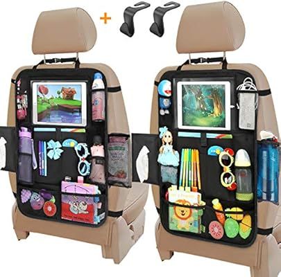 Car Organizer Back Seat, Backseat Car Organizer with Touchable Tablet Holder+12 Storage Pockets |... | Amazon (US)