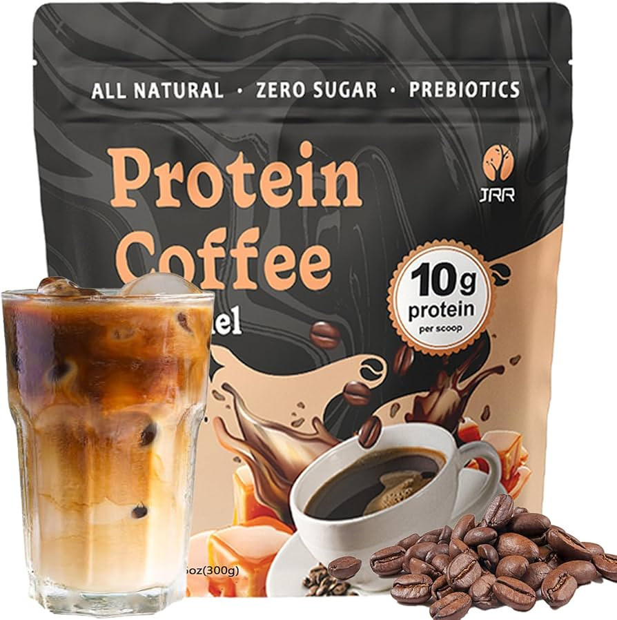 Caramel Protein Coffee Powder - Premium Whey Protein & Instant 100% Arabica Coffee, Low Carb, No ... | Amazon (US)