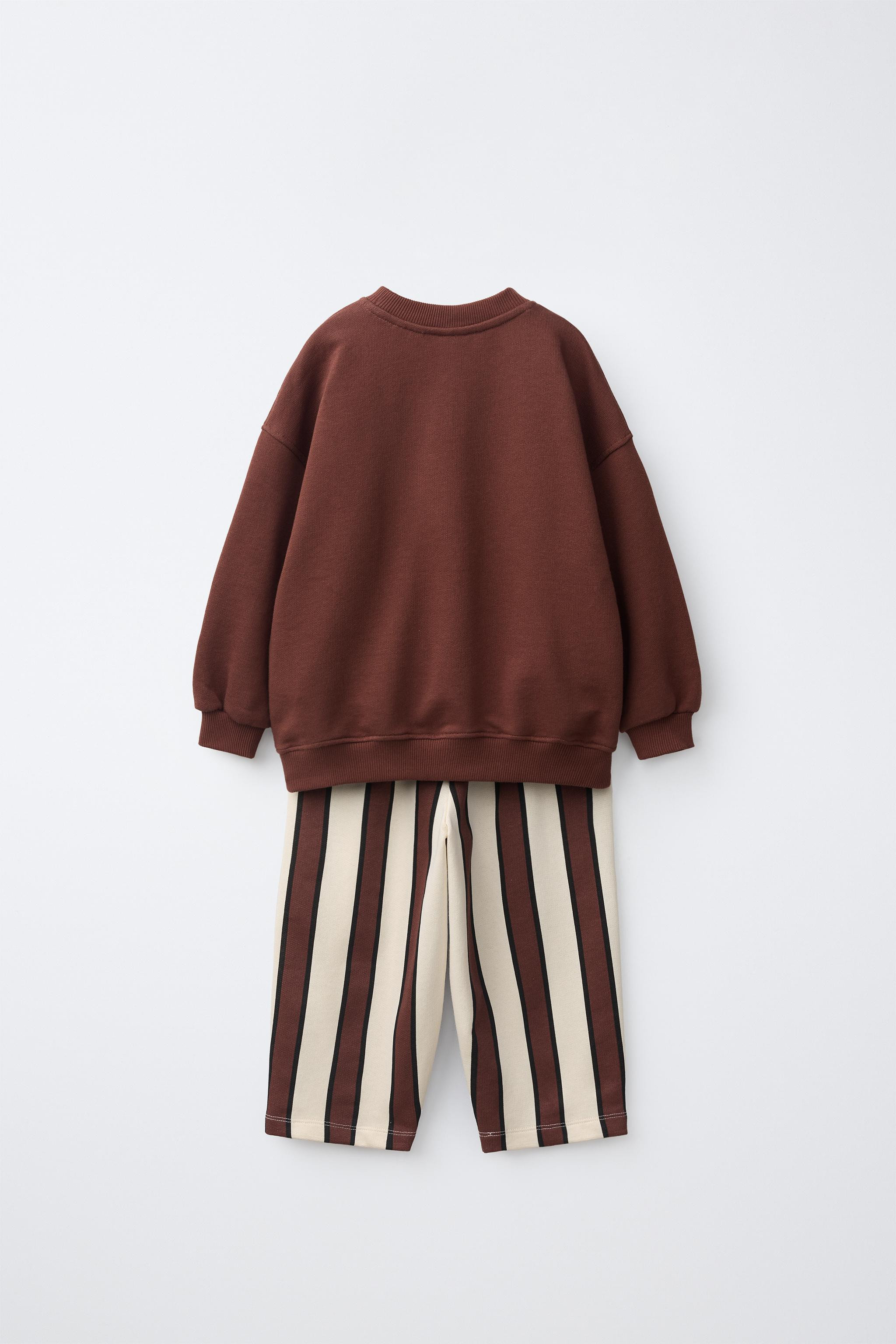 STRIPED SWEATSHIRT AND JOGGER SET | Zara US