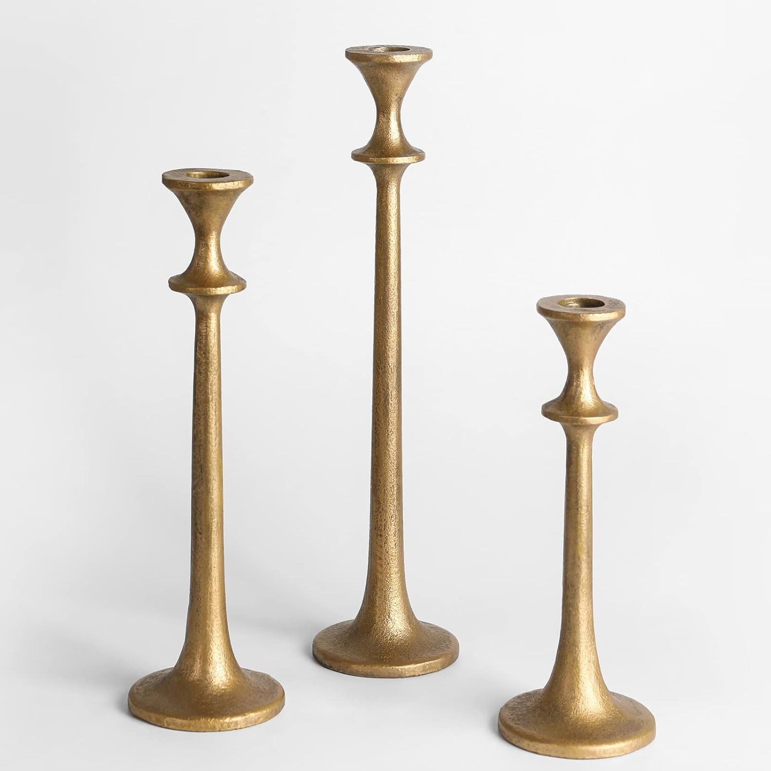 Iron Taper Candle Holder - Set of 3 Decorative Candle Stand | Amazon (US)