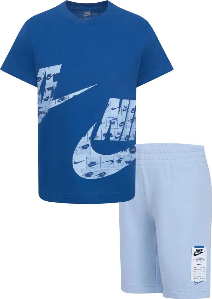 Nike Kids' Club Graphic T-Shirt & Sweat Shorts Set | Nordstrom | Nordstrom