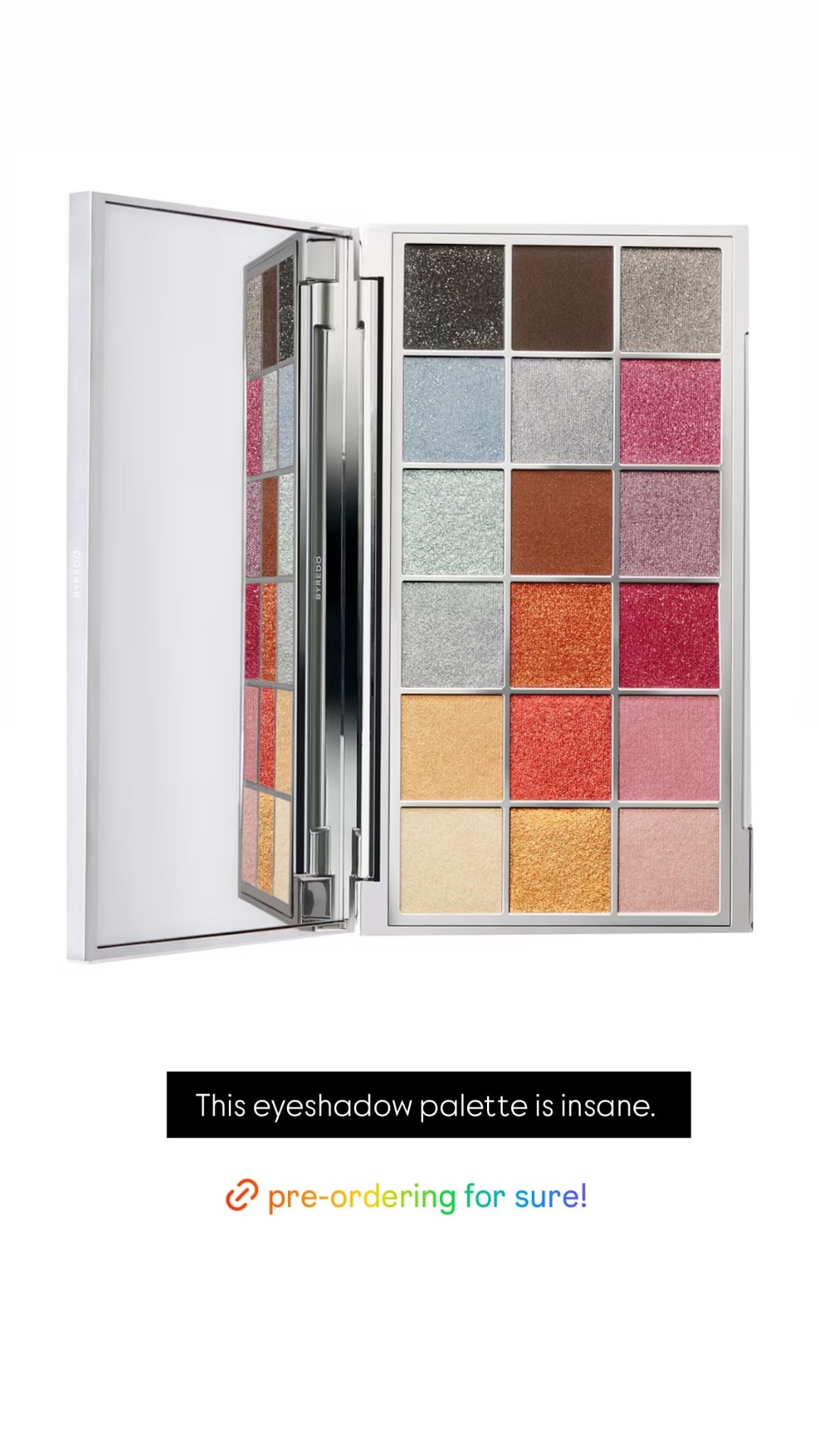 This eyeshadow palette is insane.