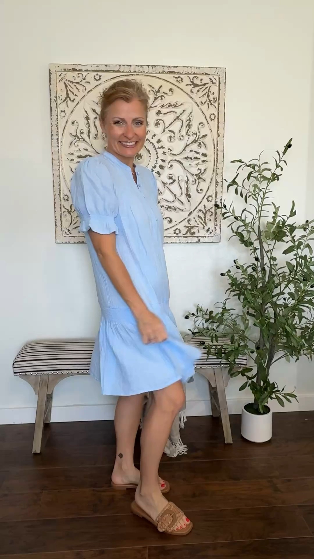 This light blue dress is giving easy everyday spring outfit in the best way. The collared detail keeps it polished, while the relaxed fit makes it perfect for busy days when you still want to look cute and pulled together. Such a good option for casual spring outfits, lunch dates, errands, vacation, and warm weather days when comfort matters.
Check the links for the easiest way to find this piece without having to go search for it yourself.
Size small from Walmartt
#casualdress #springoutfitideas #bluedress #summerstyle #momstyle


#LTKSeasonal #LTKOver40 #LTKPetite